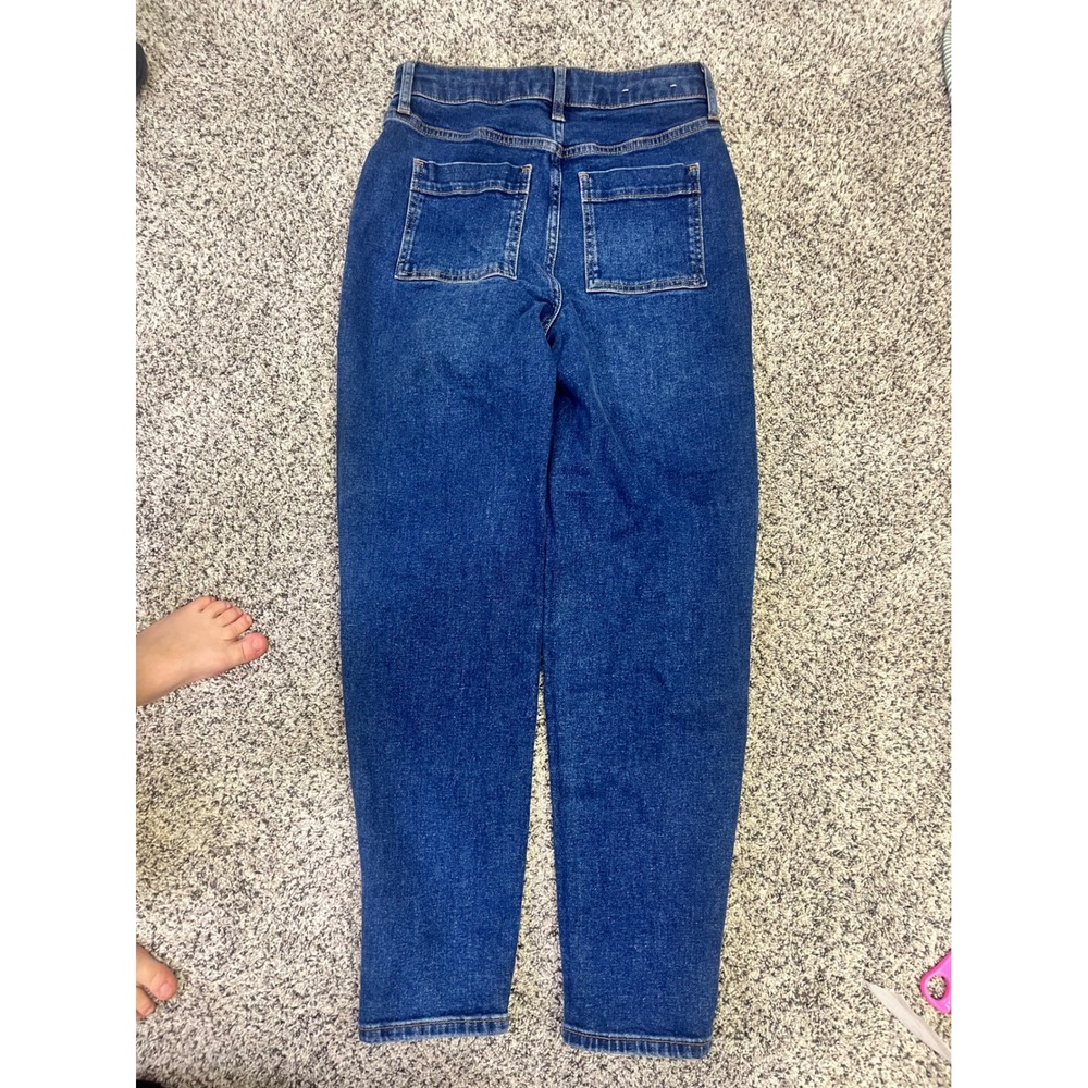 Boden Barrel Denim Jeans US 2R‎ Blue High Waist Utility Pockets Barrel Jeans - Picture 10 of 13